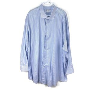 Men’s Robert Graham Blue White Long Sleeve Shirt 3 XL Big